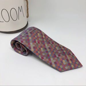 Valerio Garati Multicolored Silk Tie 3 3/4" Wide